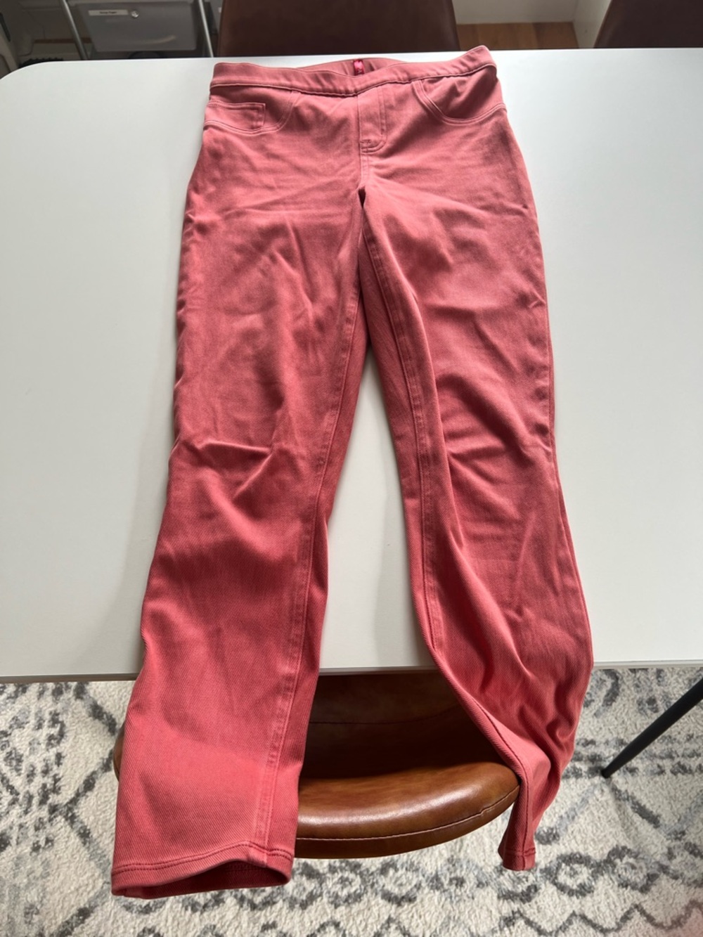 SPANX Coral Pink Pull-On Flare Pants